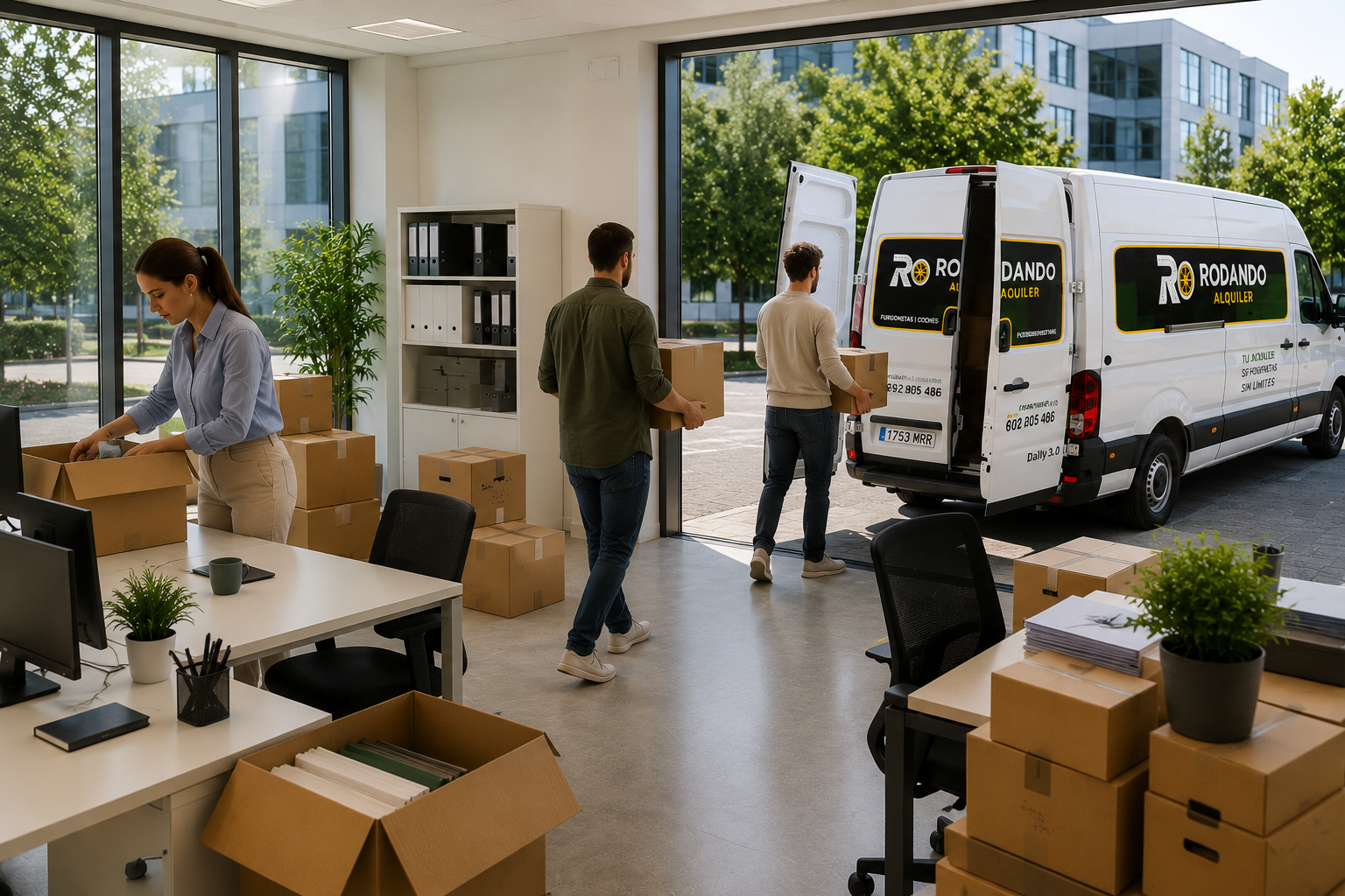 mudanzas para oficinas en málaga